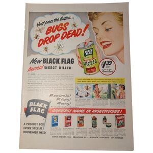 1950 Black Flag | Seagram's VO - Full Page Color Adverts